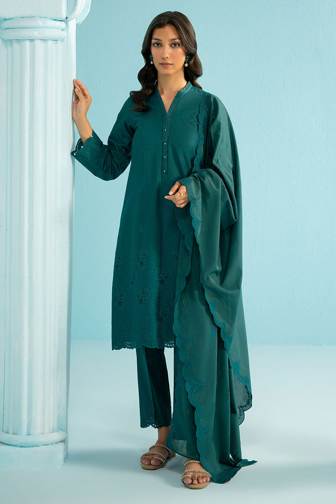 DEEP LAPIS-3PC (SHIRT, TROUSER & DUPATTA)