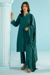 DEEP LAPIS-3PC (SHIRT, TROUSER & DUPATTA)