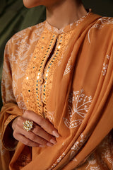 SUNSET BLING-3PC LAWN EMBROIDERED SUIT
