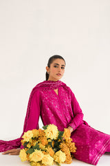 FLORET SANGRIA-3PC EMBROIDERED LAWN SUIT