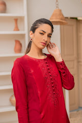 CHERRY SCARLET EMBROIDERED SHIRT